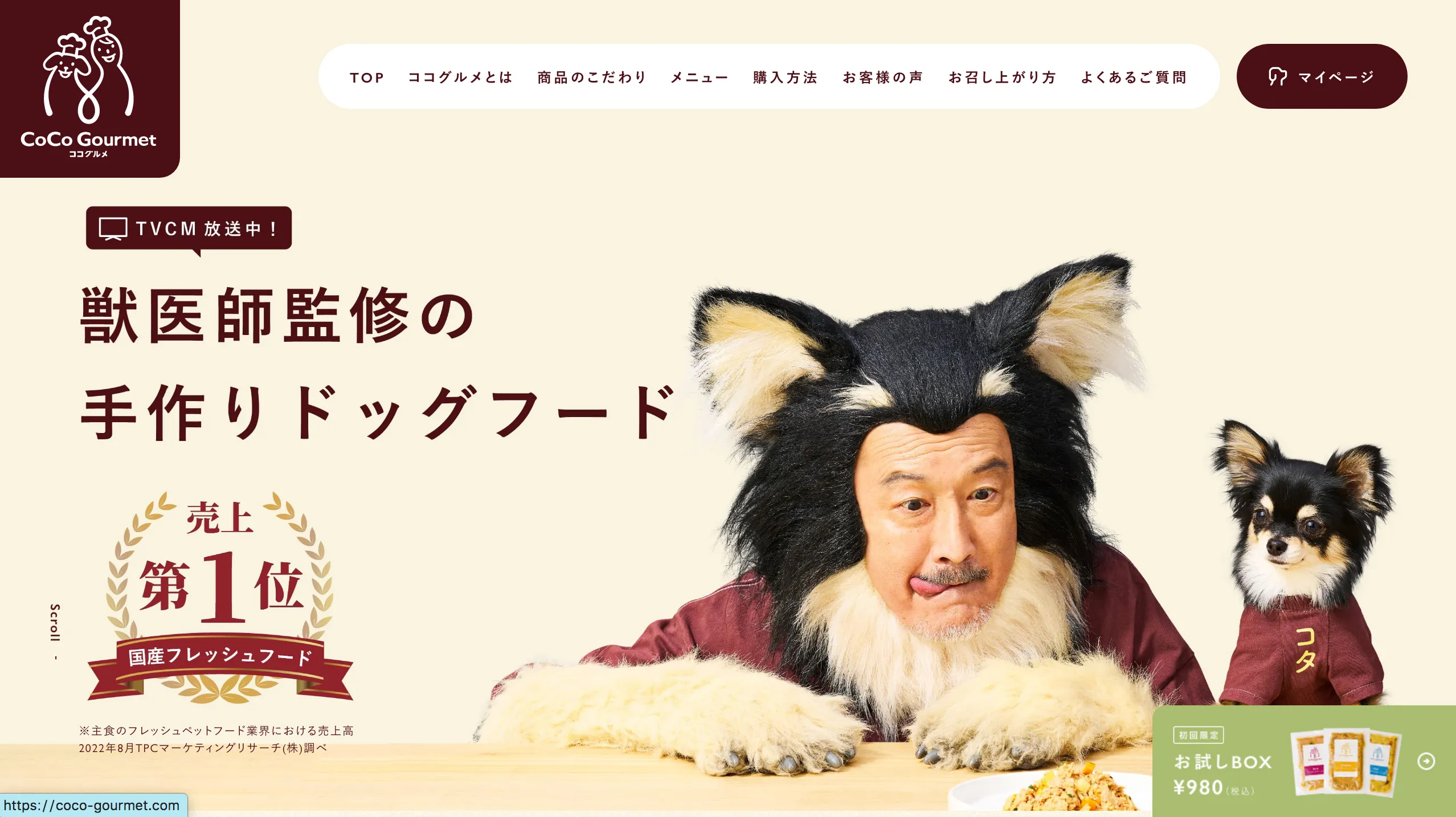 いろはのストックwebサイト100選　No.002 ココグルメ